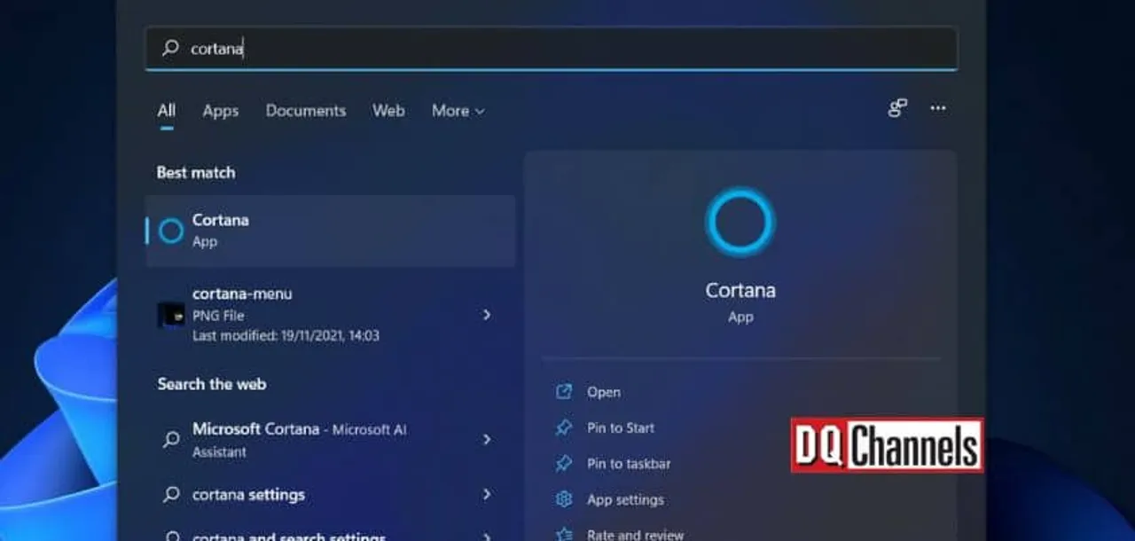 Microsoft removes Cortana app from Windows Insider
