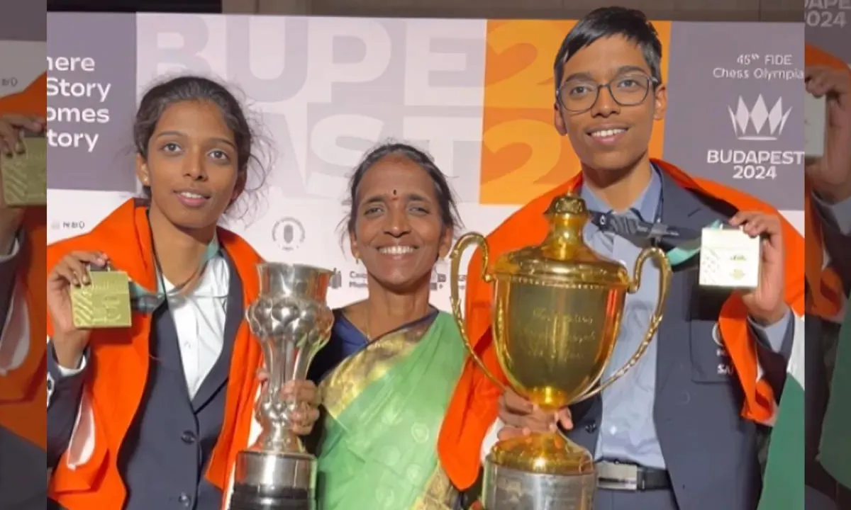 R Vaishali and Praggnanandhaa
