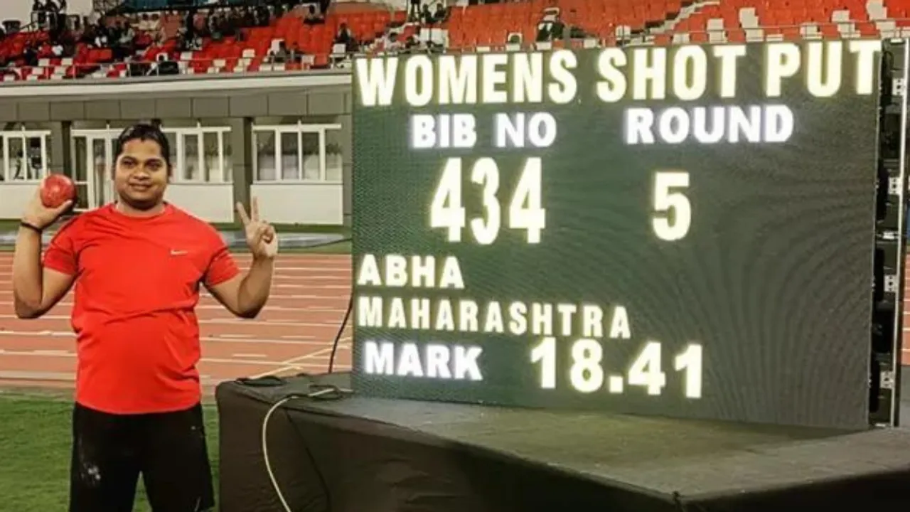 Abha Khatua Creates New National Record in Women's Shot Put