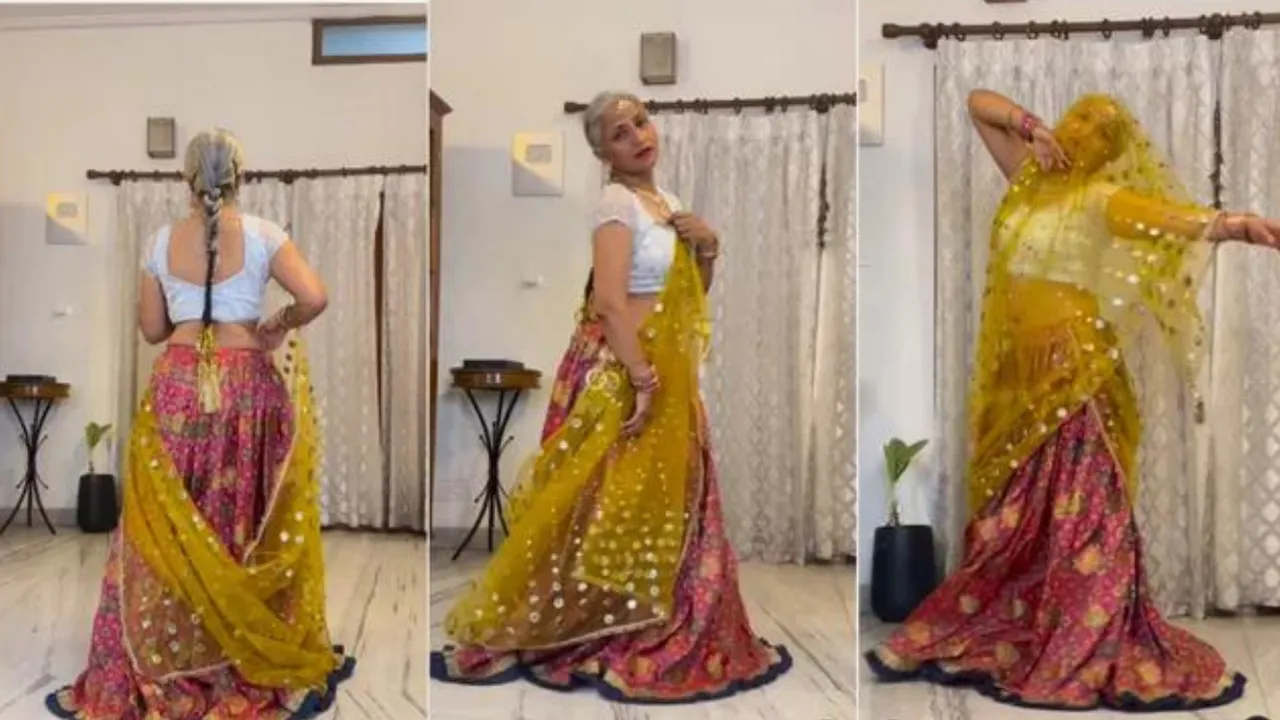 Neeru Saini Stuns Netizens with Flawless Gajagamini Walk Recreation