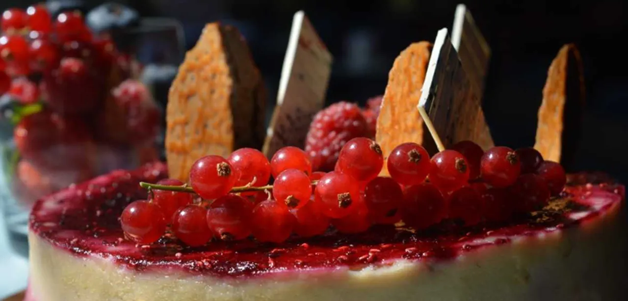 Baked wild Berry Cheese Cake at Novotel Bengaluru Outer Ring Road