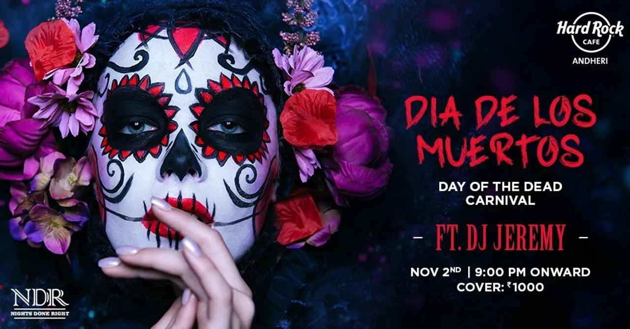 Make your way for Dia De Los Muertos Ft Dj Jeremy at Hard Rock Cafe this weekend