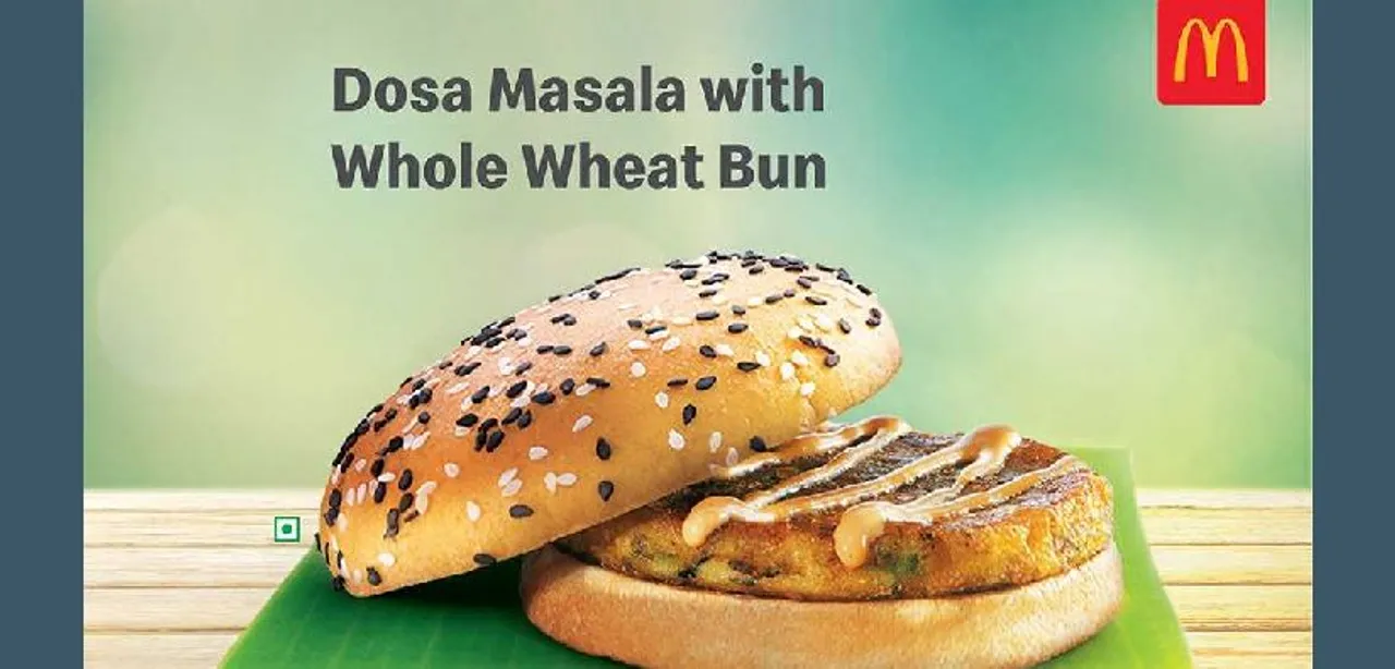 McDonald’s adds ‘Dosa Masala’ burger to the menu in north and east of India, inspired by Indian taste palate