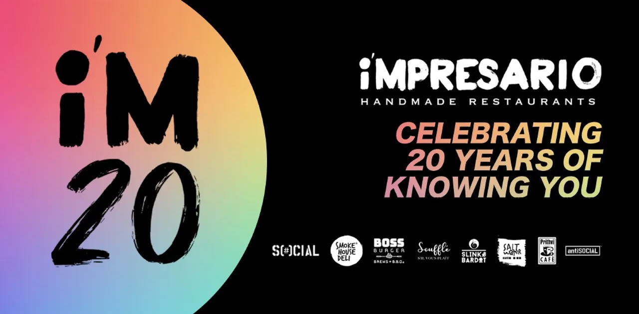 Impresario Handmade Restaurants celebrates its 20th with month-long festivities and announce that they will be reaching 100 SOCIAL outposts in the next 5 years.