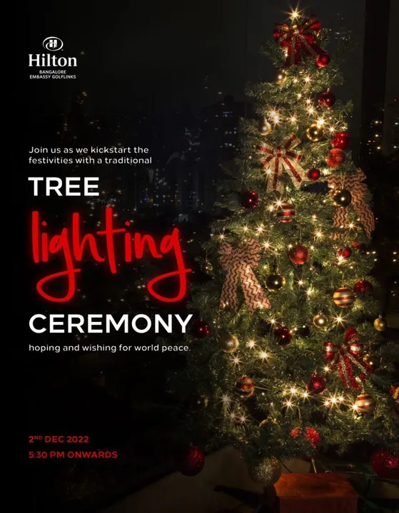 Hilton Bangalore Embassy GolfLinks kickstarts the festive season with enchanting Tree Lighting ceremony