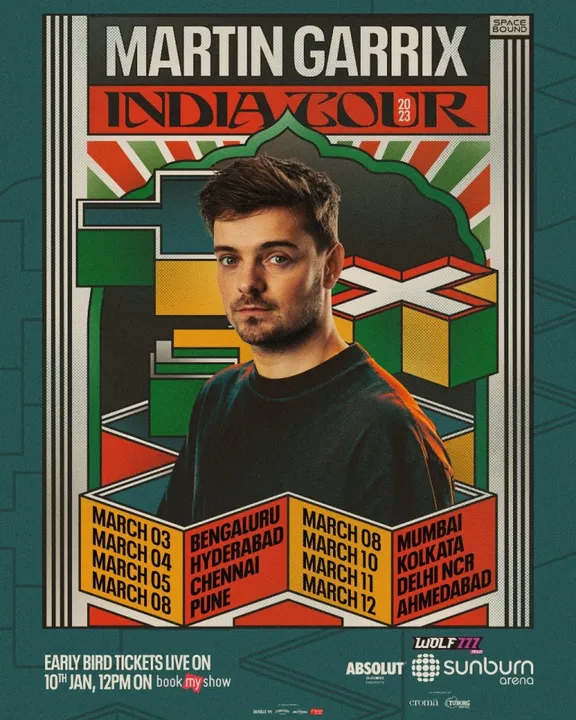 World's #1 DJ Martin Garrix Announces Biggest India Tour With Sunburn, covering 8 cities pan India heralding the Festival of Colors