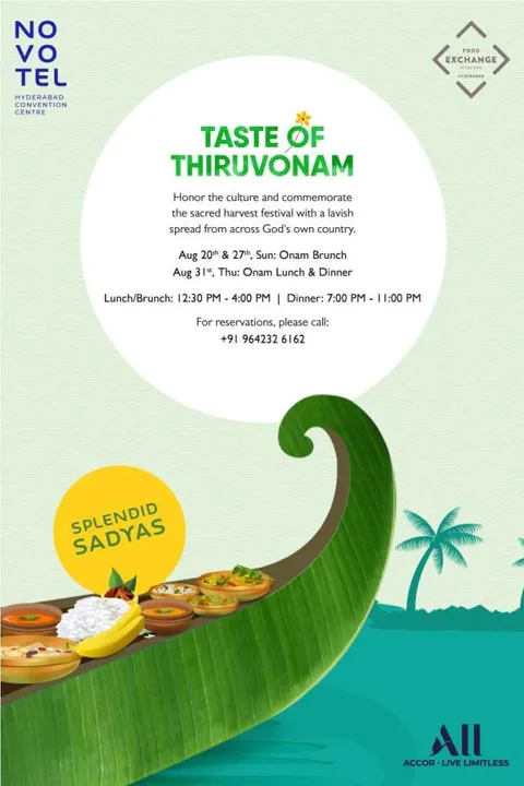 Taste of Thiruvonam @Novotel Hyderabad Convention Centre