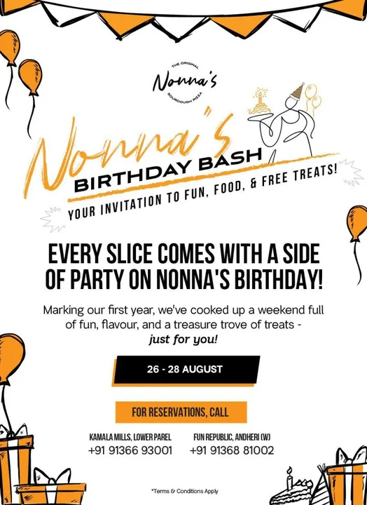 Nonna's Marks One Year of Sourdough Excellence and is set to celebrate with a Birthday Weekend full of Fun, Flavour, and Exciting Gifts!