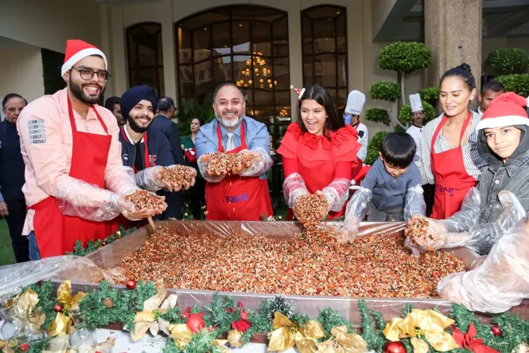 Eros Hotel Celebrates Festive Season with Enthralling Cake Mixing Ceremony