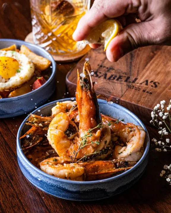 Spanish Style Garlic Prawns by Isabella's Tapas Bar 