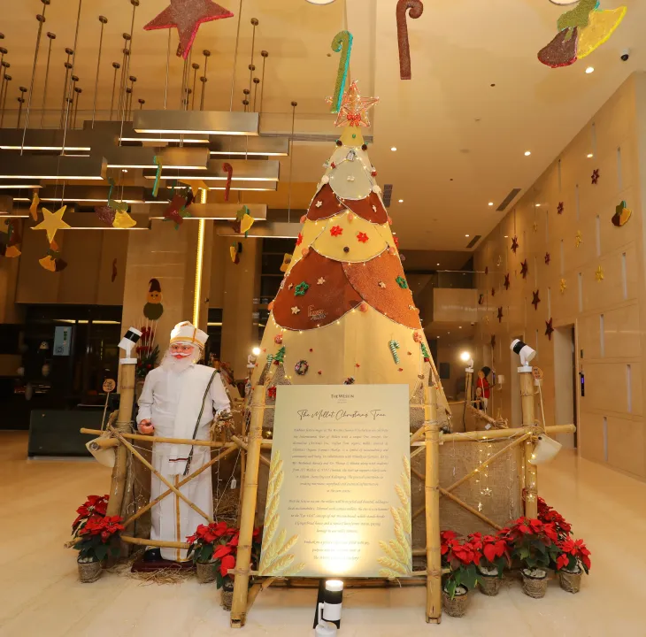 The Westin Chennai Velachery Unveils Unique Millet Christmas Tree, Celebrating Sustainability and Farmer Homage