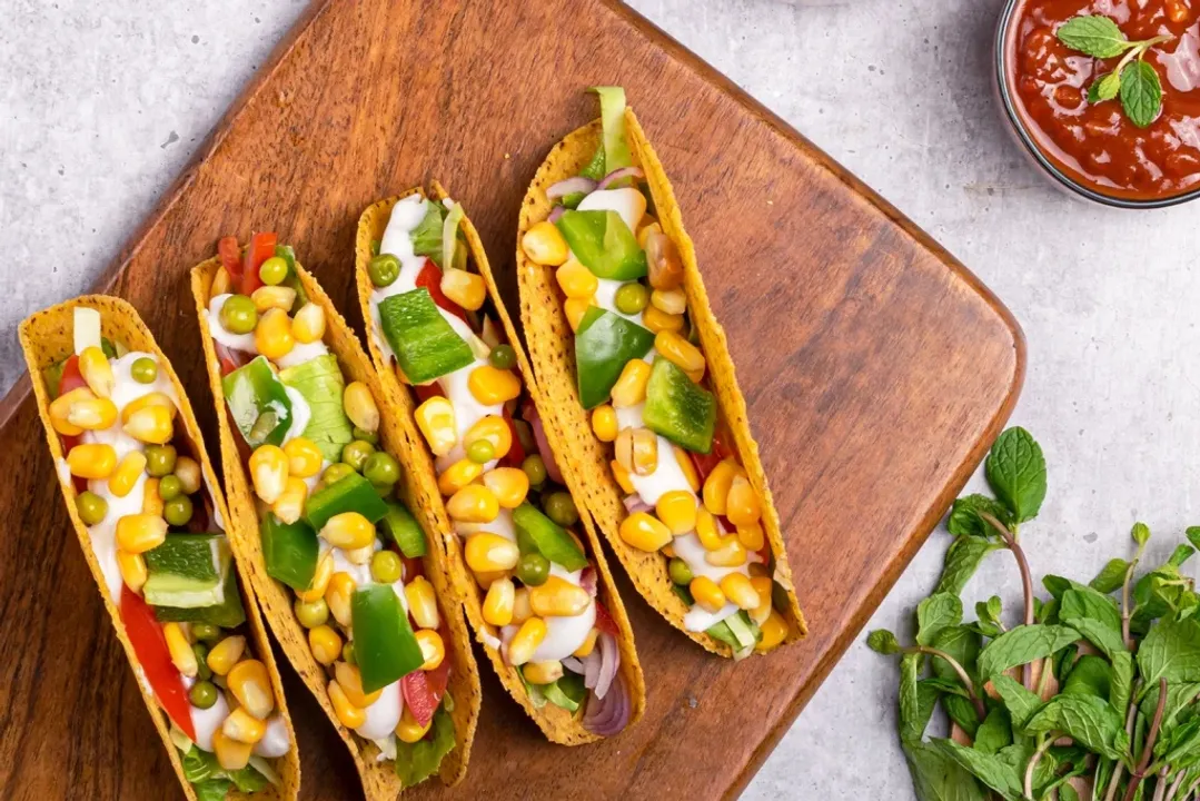 Cornitos Grilled Veggie Tacos with Jalapeno Cheese Dip