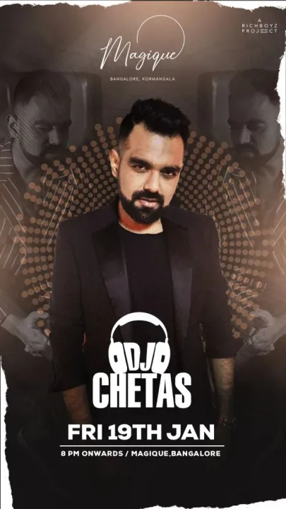 Magique Nights Await: DJ Chetas to Cast a Bollywood Spell in Koramangala on January 19th