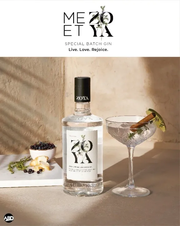 ZOYA Special Batch Premium Gin from ABD launches now.