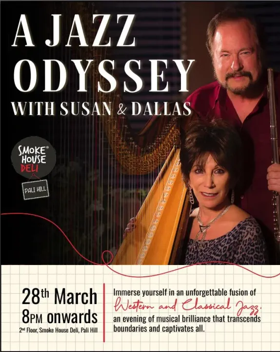 Immerse Yourself in Musical Brilliance with Jazz Odyssey featuring Susan and Dallas at Smoke House Deli