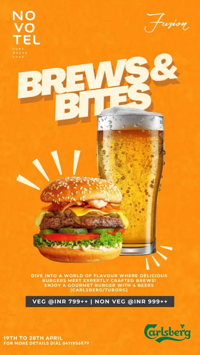 Indulge in Culinary Delights at Novotel Pune's Brews and Bites Festival!