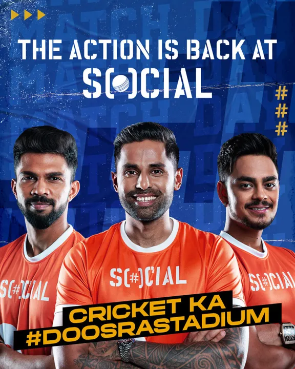 Hyderabad! Gear up for the cricket fever at SOCIAL, your neighbourhood #DoosraStadium