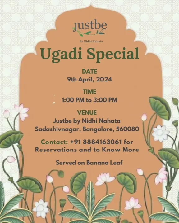 Celebrate Ugadi with Justbe by Nidhi Nahata