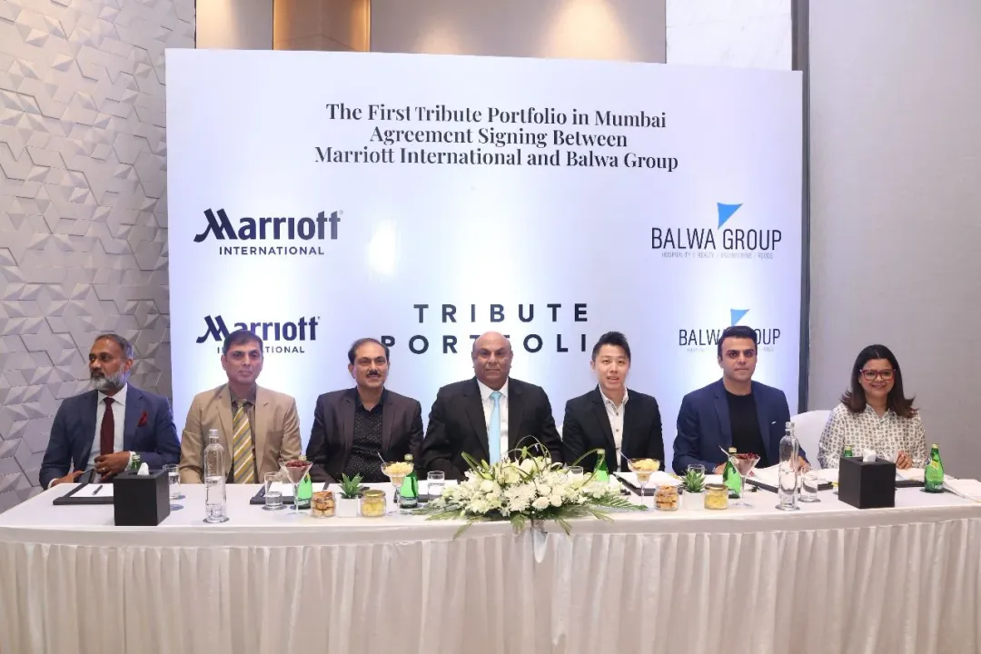 Marriott International Signs Agreement With Balwa Group To Debut Tribute Portfolio In Mumbai