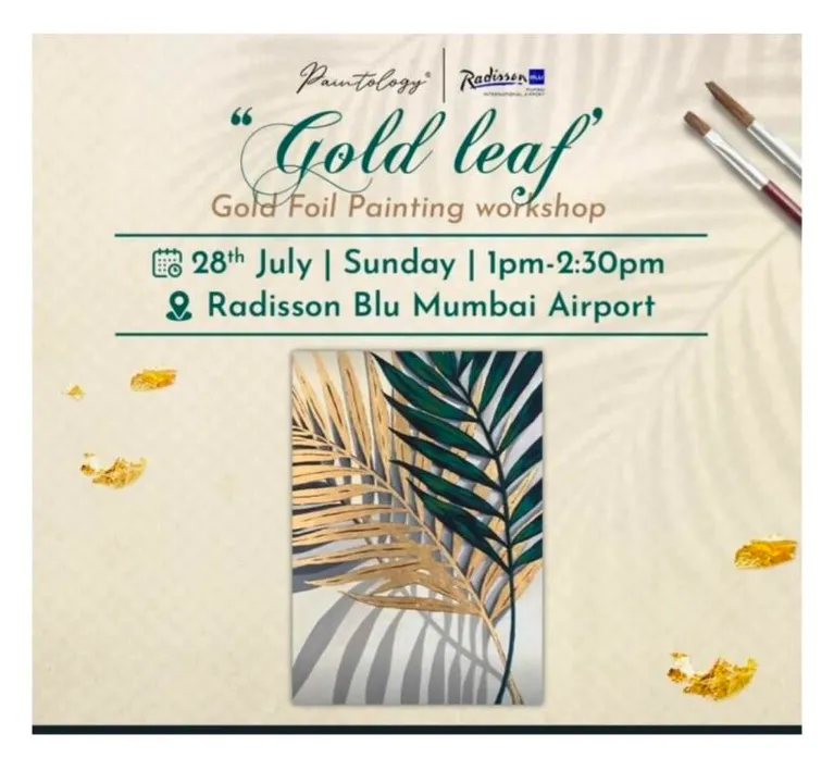 Join Us for Gold Leaf Painting and Brunch at Radisson Blu Mumbai Airport!