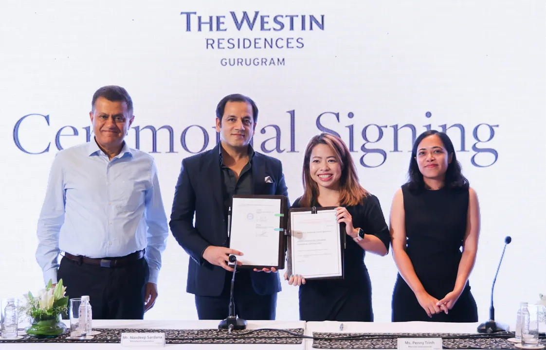 Whiteland Corporation and Marriott International sign an agreement to introduce Westin Residences to Gurugram, India