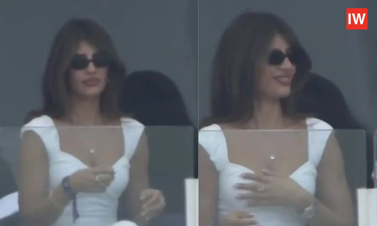  India vs Pakistan Match: Jasmin Walia’s Flying Kisses for Hardik Pandya Steal the Spotlight