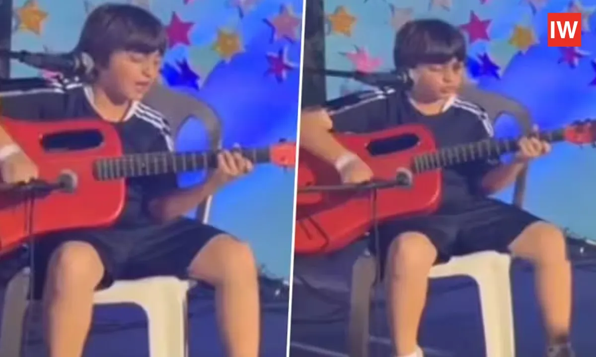  AbRam Khan’s Singing & Guitar Skills Win Hearts, Fans Say ‘Born Performer’ – Video Goes Viral