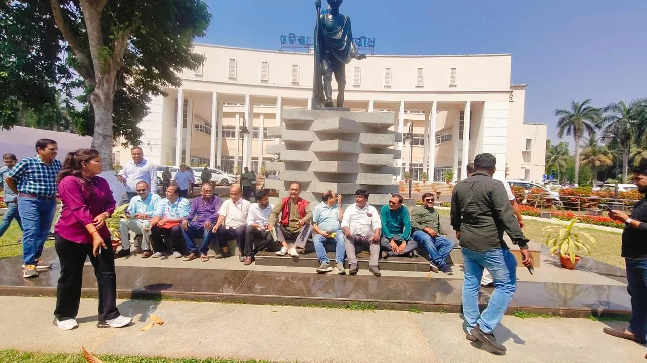  journalists on protest Photograph: (KanakNews) 
