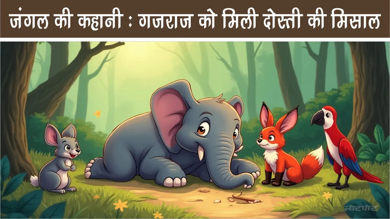Jungle story Gajraj got an example of friendship