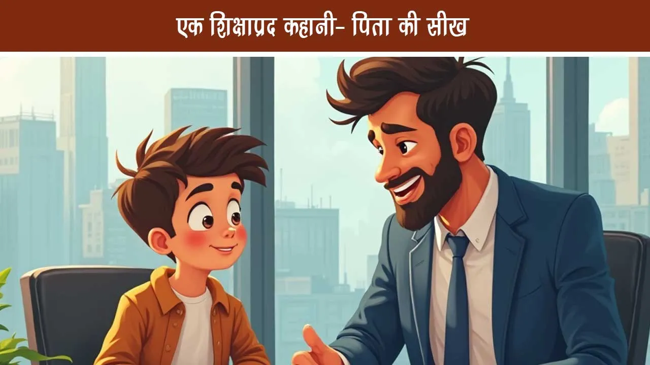 Educational story for children - father's learning