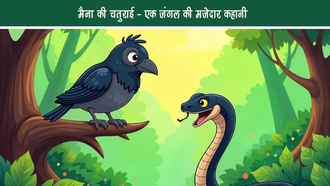 Myna's cleverness - Funny story of a forest 