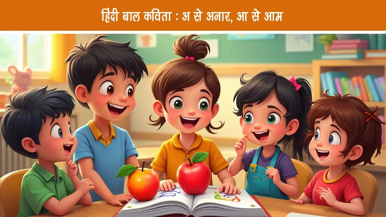 Hindi Bal Kavita A to Pomegranate Aa to Mango