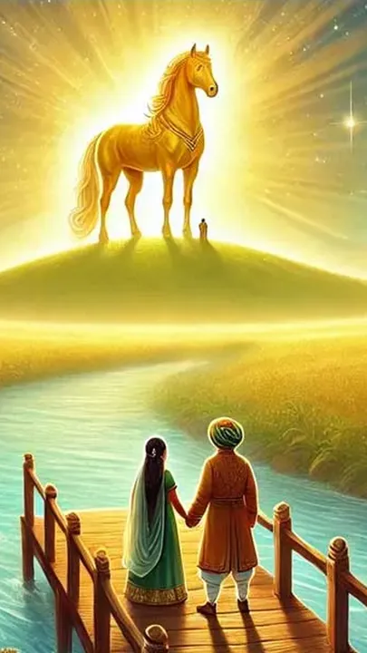 Story of children gold horse - the real story of a golden discovery (1)
