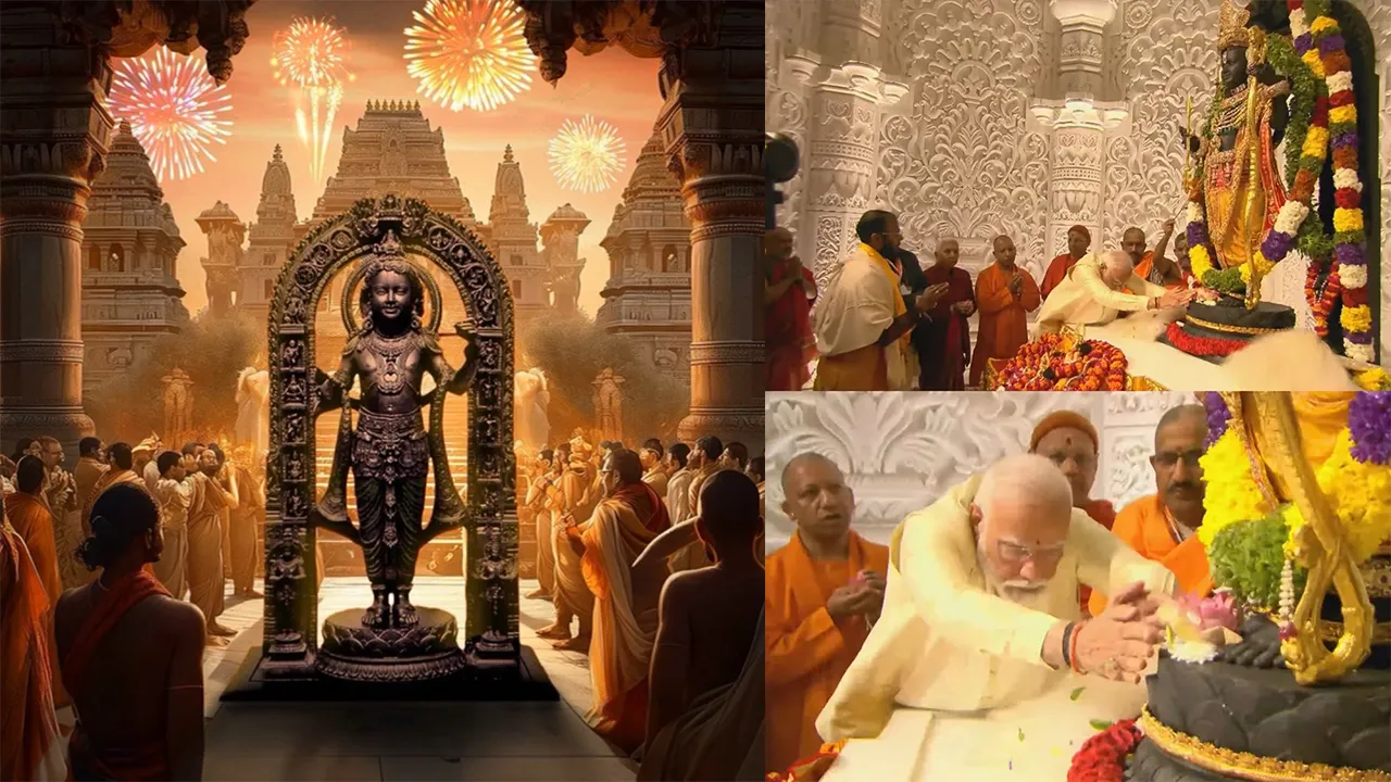 Ayodhya Ramlala's life consecration completed under the leadership of Prime Minister Narendra Modi