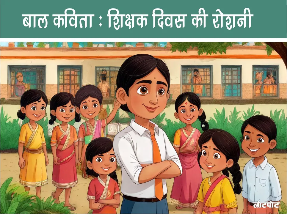 Hindi Poem of teachers day lights