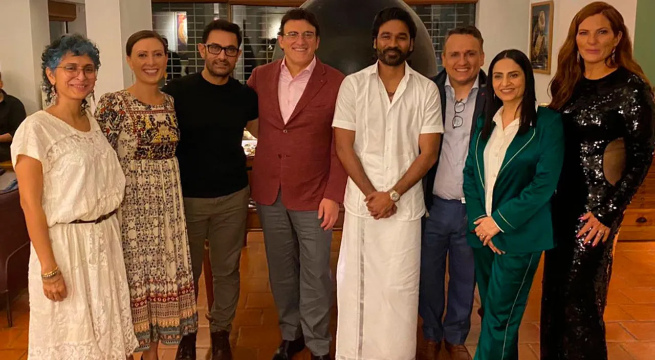 Aamir Khan Hosts A Traditional Gujarati Dinner For The Russo Brothers & Dhanush