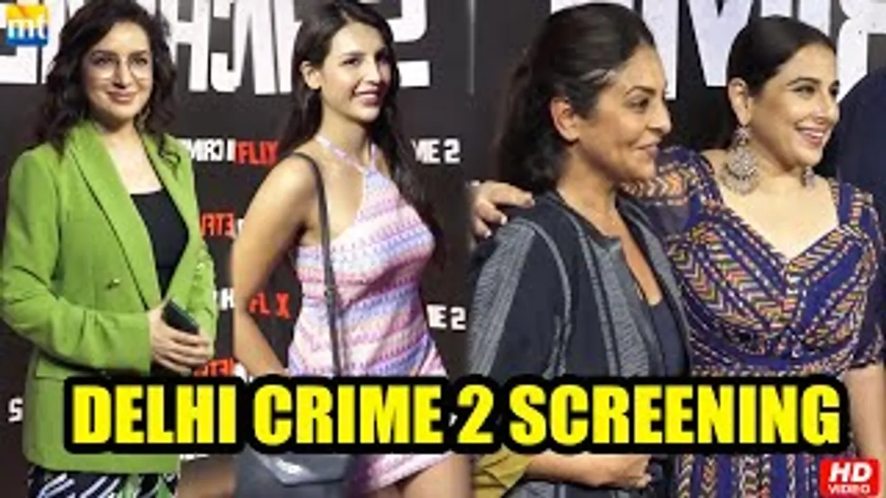 Vidya Balan, Shefali Shah, Tisca Chopra, Siddharth Roy Kapur, Rasika Dugal And Others AT 'Delhi Crime SEASON 2' Screening