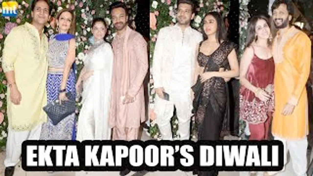 Tejasswi Prakash-Karan Kundrra, Ritesh Deshmukh-Genelia Deshmukh, Ankita Lokhande-Vicky Jain, Rajkummar-Patralekha And Others At Ekta Kapoor's Diwali Party