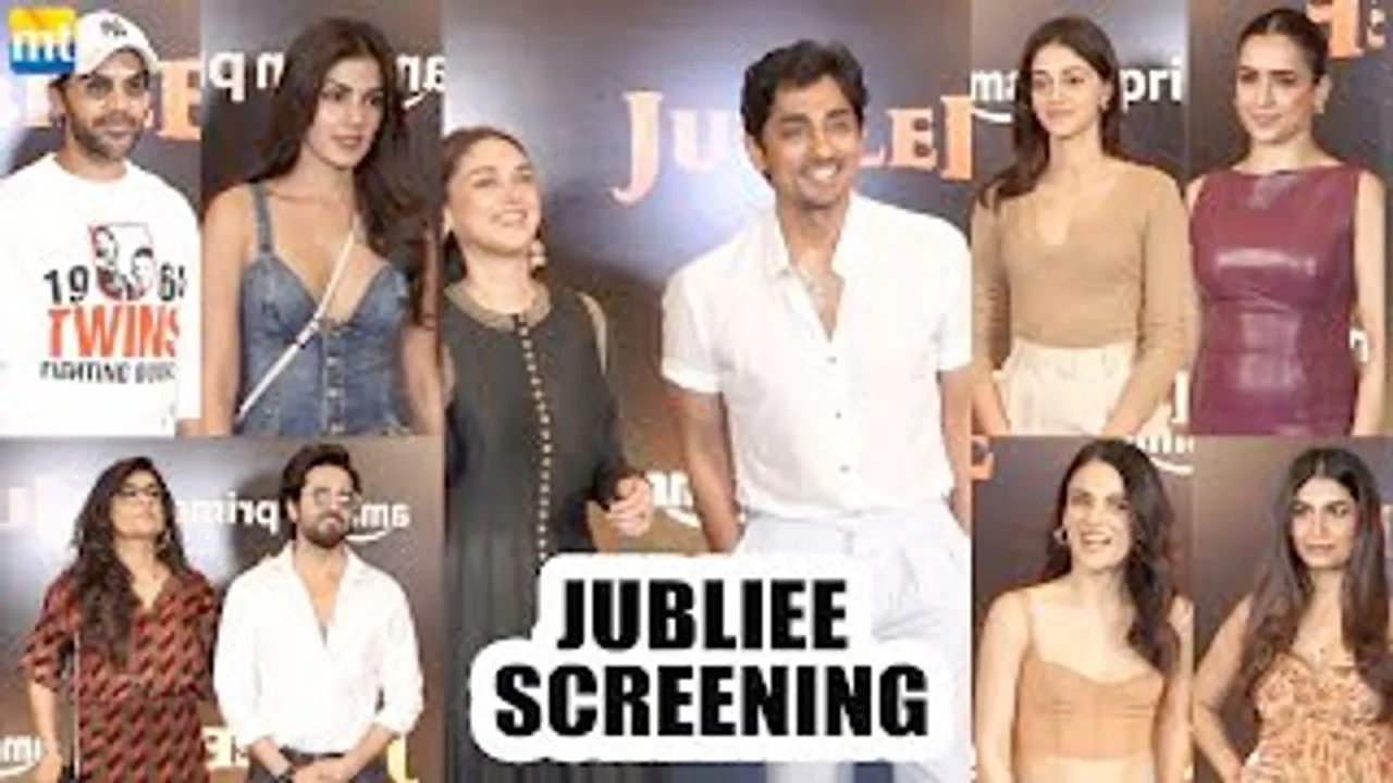 Aditi Rao Hydari with BF Sidharth, Ananya Pandey, Sanya Malhotra, Rhea Chakraborty, Ayushmann Khurrana And Others Attend Jubliee Screening