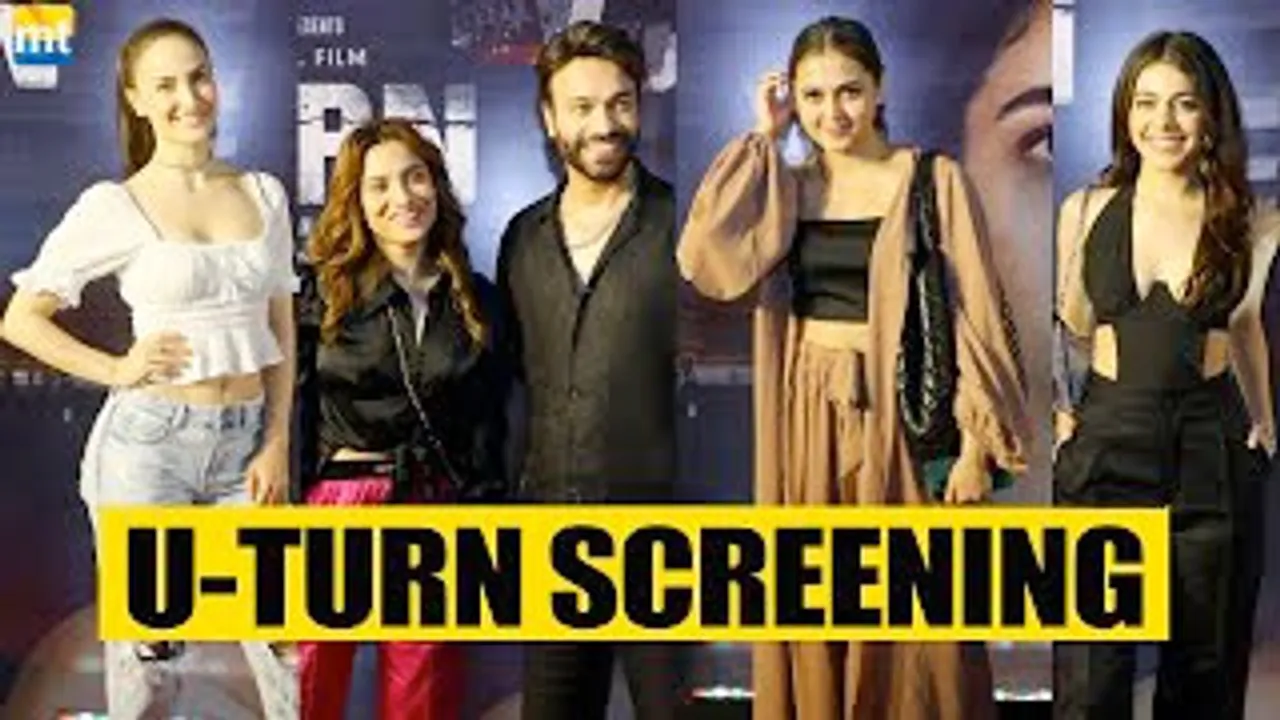 Tejasswi Prakash, Ankita Lokhande, Elli AvrRam, Alaya F, Ekta Kapoor And Others At U-Turn Screening