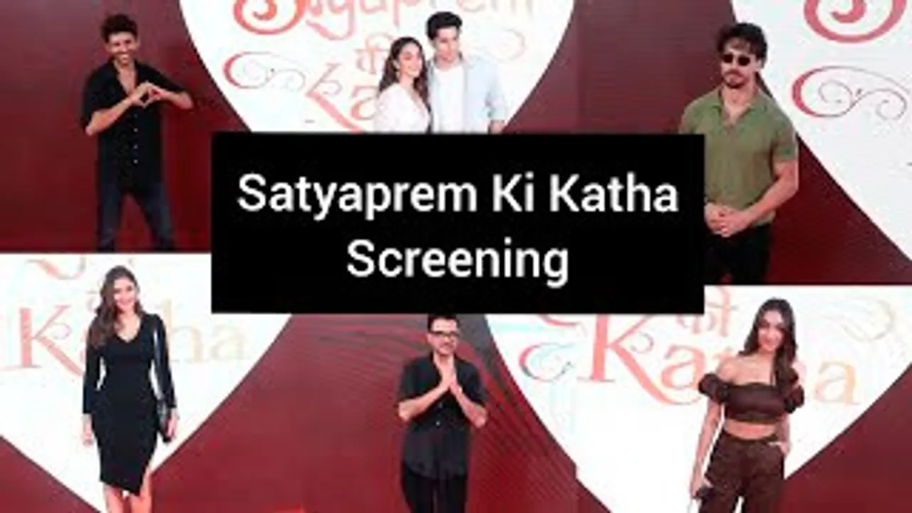 Kartik Aaryan, Sidharth Malhotra-Kiara Advani, Mrunal Thakur, Tiger Shroff And Others At Satyaprem Ki Katha Screening