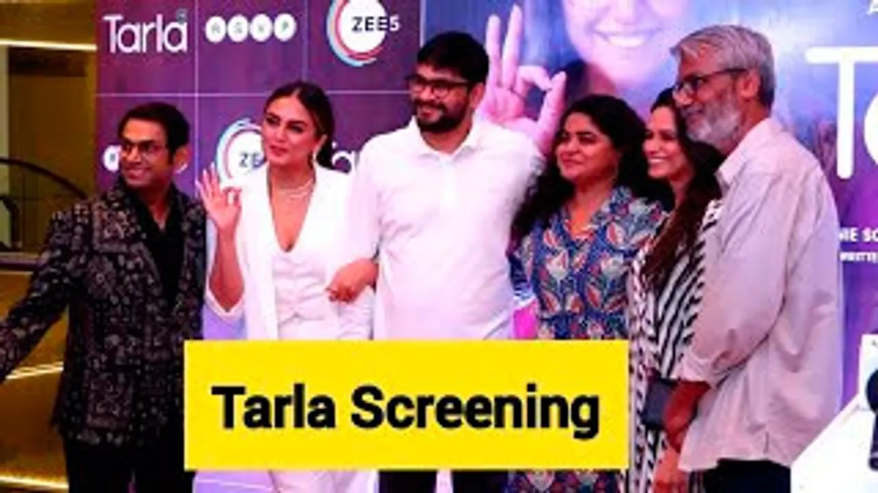 Huma Qureshi, Zaheer Iqbal, Anupam Kher, Karishma Tanna, Nitesh Tiwary And Others Attend Tarla Screening