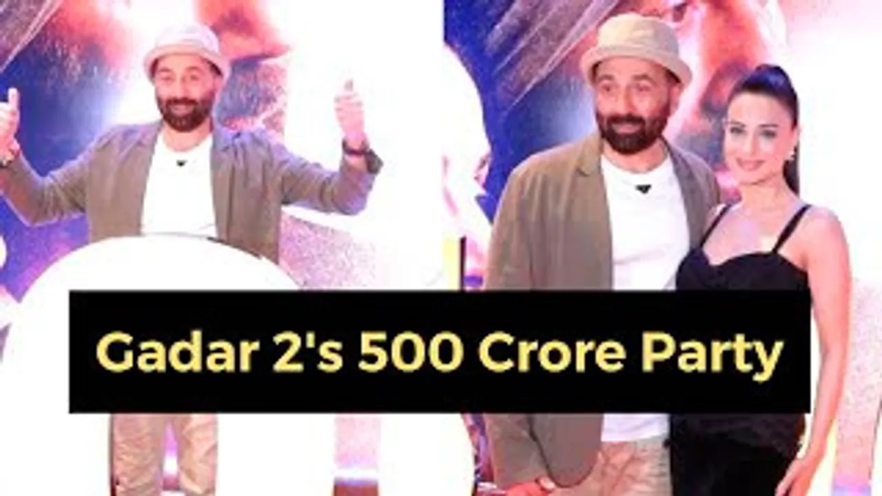 Gadar 2 Beats Pathaan to become Fastest 500 CRORE - Sunny Deol, Ameesha Patel And Others At The Celebrations