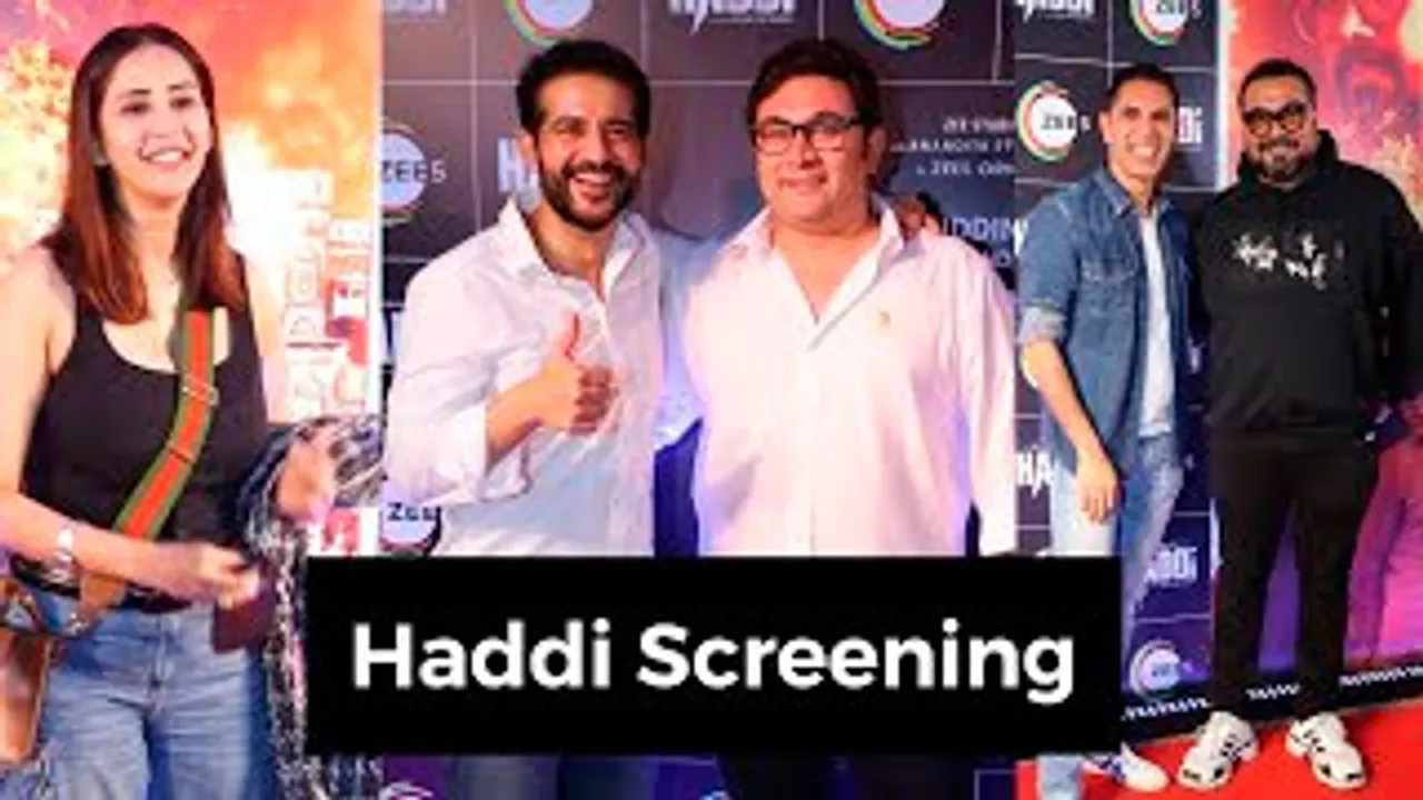 Haddi Screening | Anurag Kashyap, Chahatt Khanna, Mohammed Zeeshan Ayyub, Anupriya Goenka & Others Arrive At The Screening