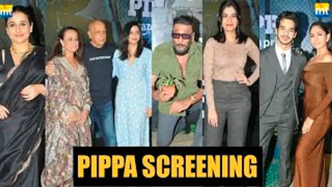 Pippa Screening With Mrunal Thakur, Ishaan Khatter, Vidya Balan & Others