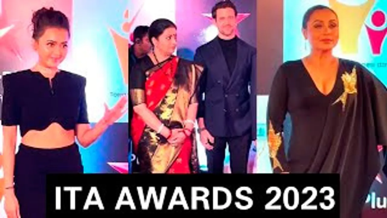 Hrithik Roshan With Minister Smriti Irani, Tejasswi Prakash, Rani Mukerji And Celebs At ITA Awards 2023