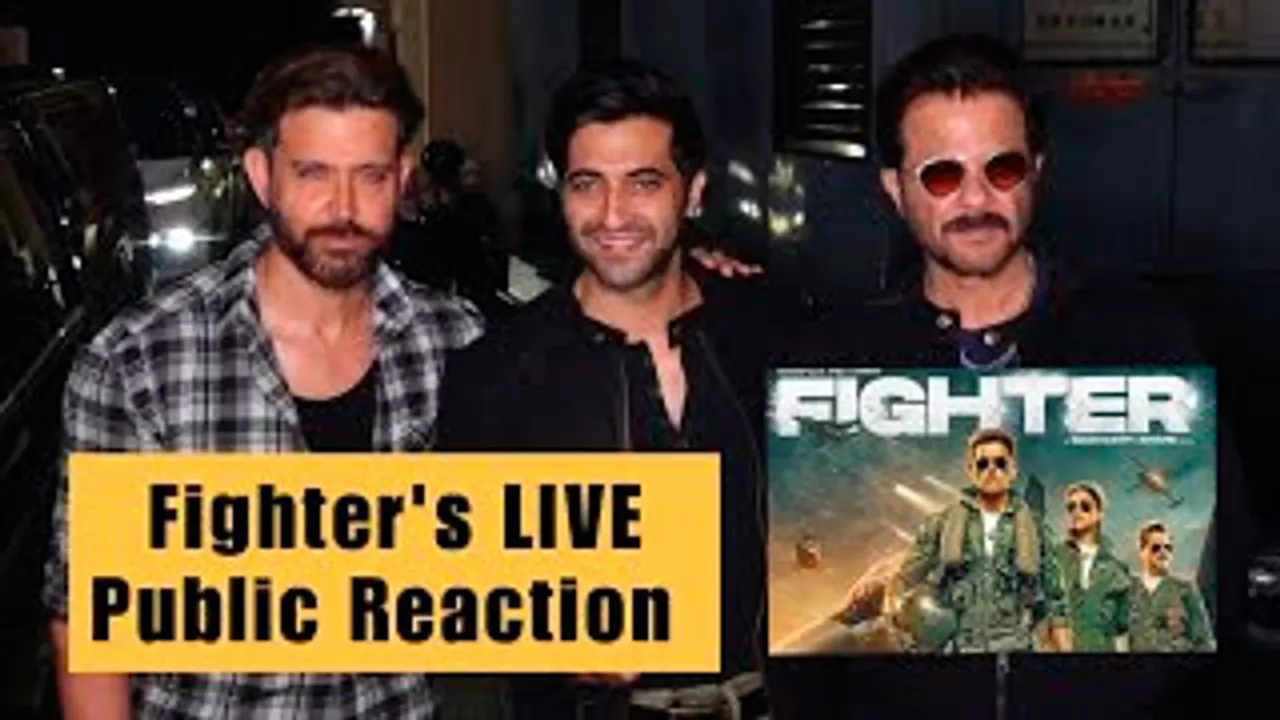 Hrithik Roshan Anil Kapoor, Akshay Oberoi & Siddharth Anand Visit Theatre To See LIVE Audience Reaction of Fighter