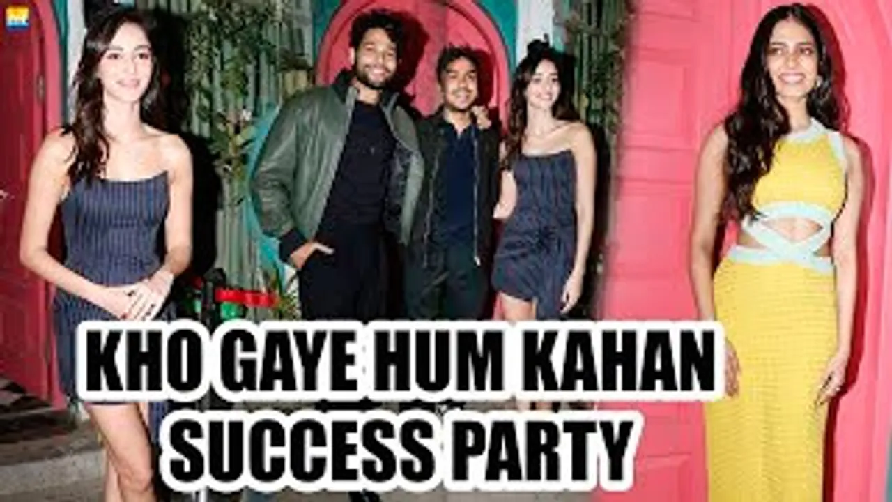 Ananya Panday, Siddhant Chaturvedi, Adarsh Gourav, Malavika Mohanan & Others At Kho Gaye Hum Kahan Success Party