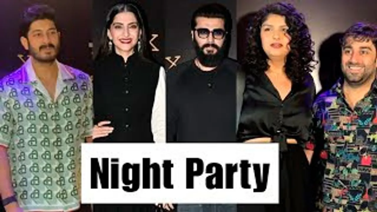Arjun Kapoor, Sonam Kapoor, Anshula Kapoor With BF, Mohit Marwah, Dino Morea & Celebs At A Night Party