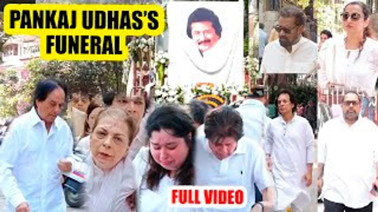 Pankaj Udhas' FUNERAL - Emotional Family Members, Vidya Balan, Shankar Mahadevan, Zakir Hussain, Hariharan & Celebs - UNCUT